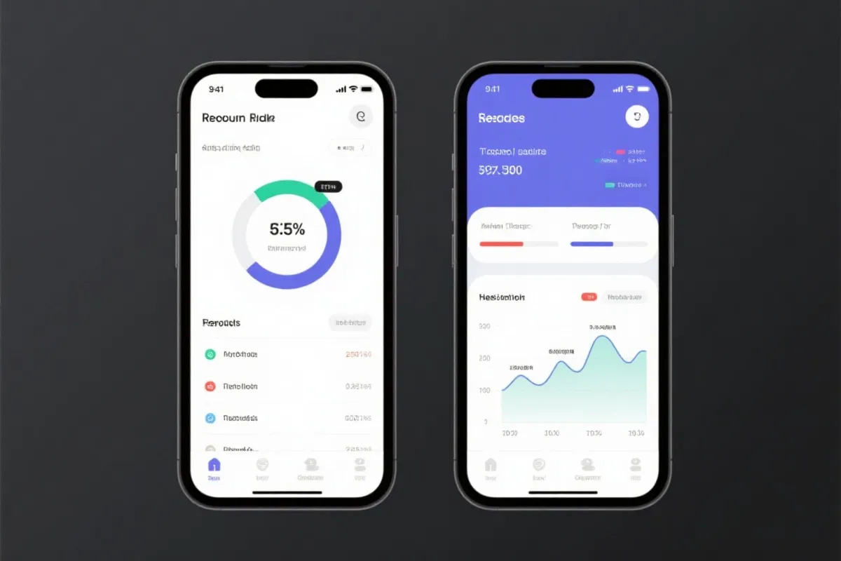 移动端结果与趋势界面示意